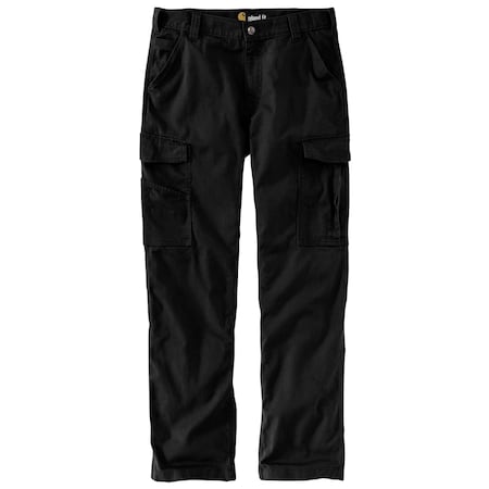 Carhartt Rugged Flex Relaxed Fit Canvas Cargo Work Pant, Black, W36, L36 103574-BLKW36L36